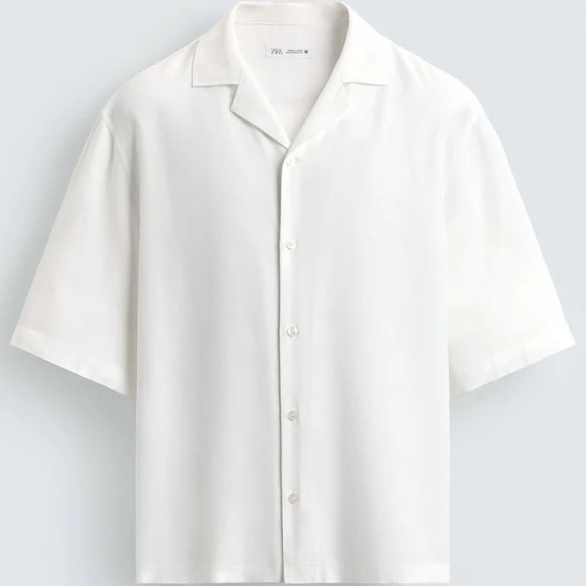 Zara Men's Boxy Fit Flowy Shirt