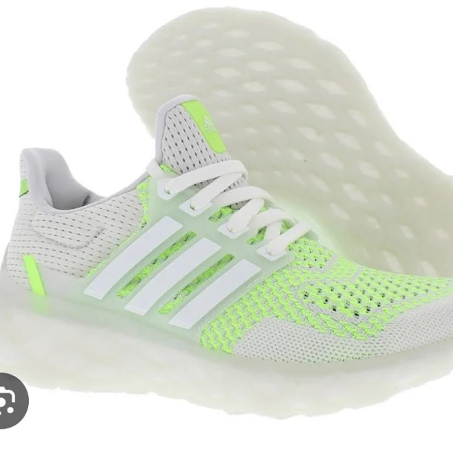 Adidas Shoes | Adidas White And Neon Green Athletic Shoes | Color: Green/White | Size: 9 | Colinmiriam913's Closet