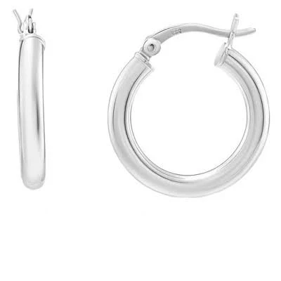 Donatello Gian Sterling Silver Thick Hoops Earrings