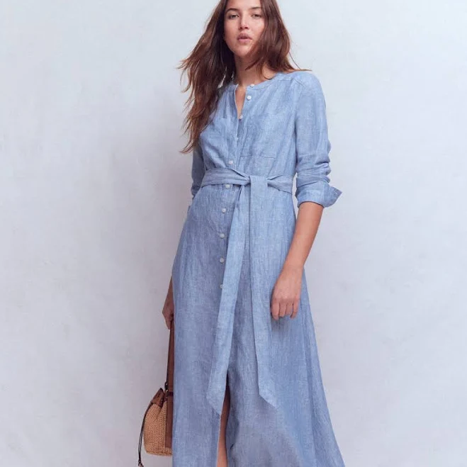 Boden Women's Mollie Linen Shirt Dress
