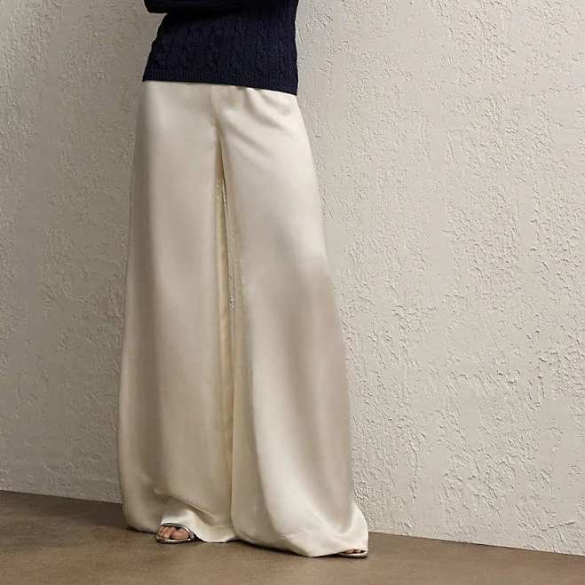 Ralph Lauren Women's Daria Wide-Leg Satin Pants