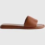 Italian Leather Slide Sandal