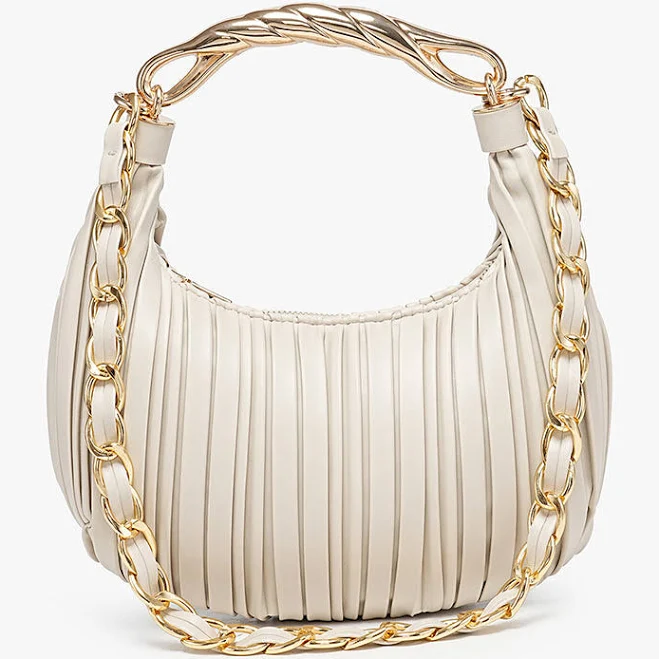 Miriam Vegan Pleated Shoulder Bag