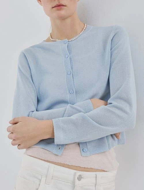 MANGO Women's Fine-Knit Straight-Fit Cardigan