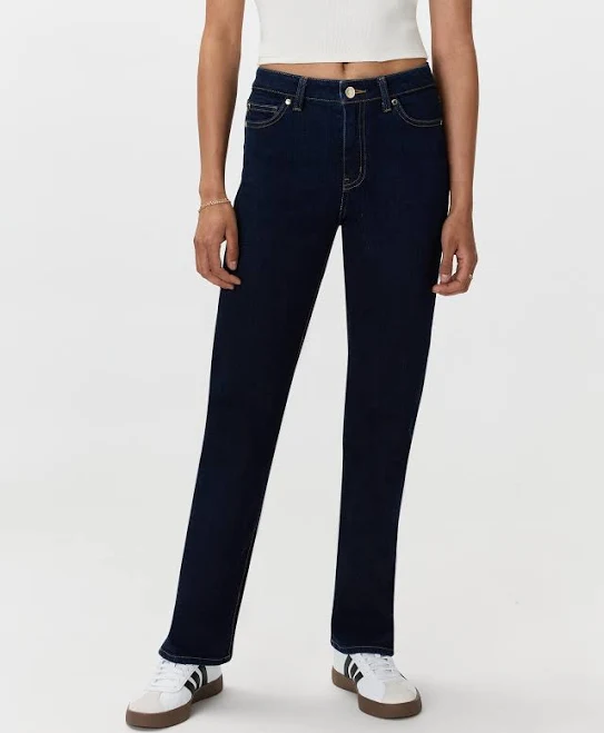 Quince Women's Bella Stretch Straight Jeans