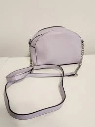 A New Day Lilac Small Crossbody With Chain Strap Faux Leather