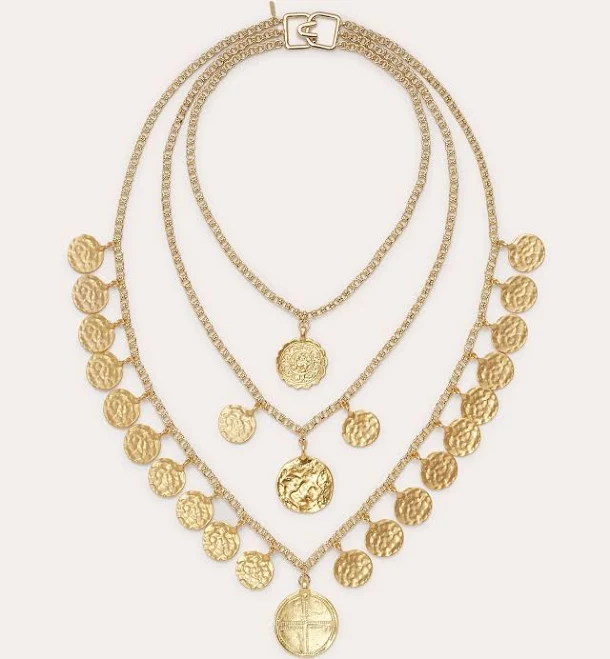 Ramy Brook Women's Reese Layered Coin Necklace