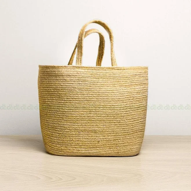 Natura Jute Handbag with Rope Handles