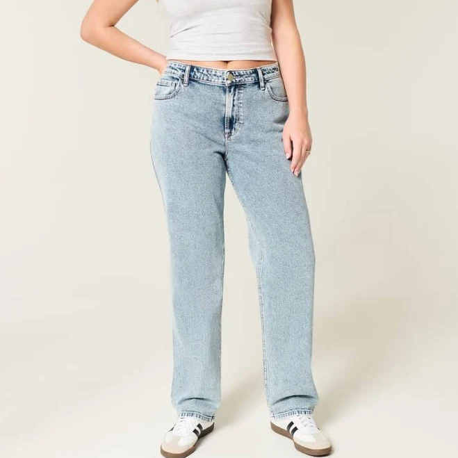 Hollister Women's High-Rise Straight Jeans