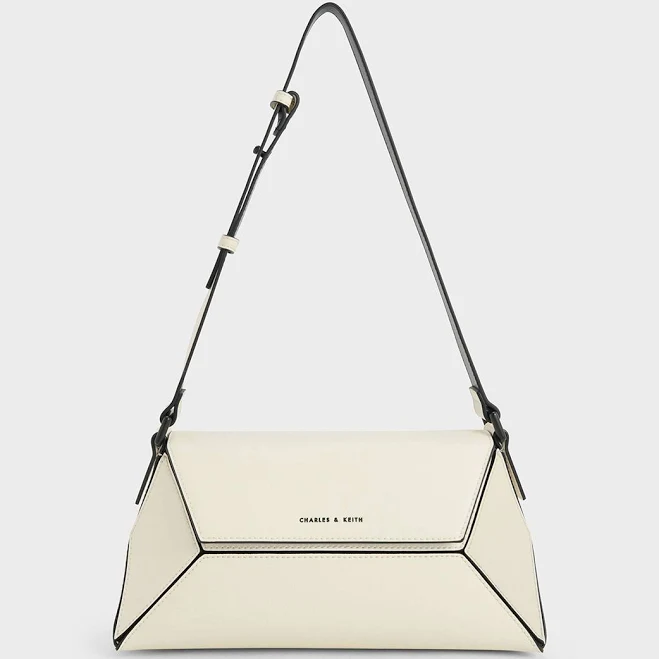 Charles & Keith Nasrin Geometric Shoulder Bag