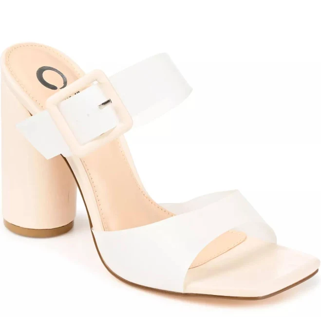 Journee Collection Women's Luca Block Heel Sandals with Tru Comfort Foam