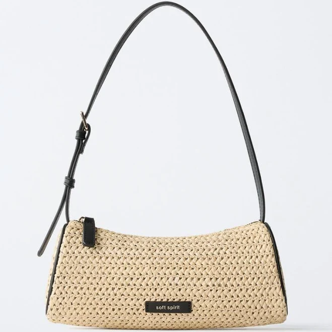 RAFFIA SHOULDER BAG