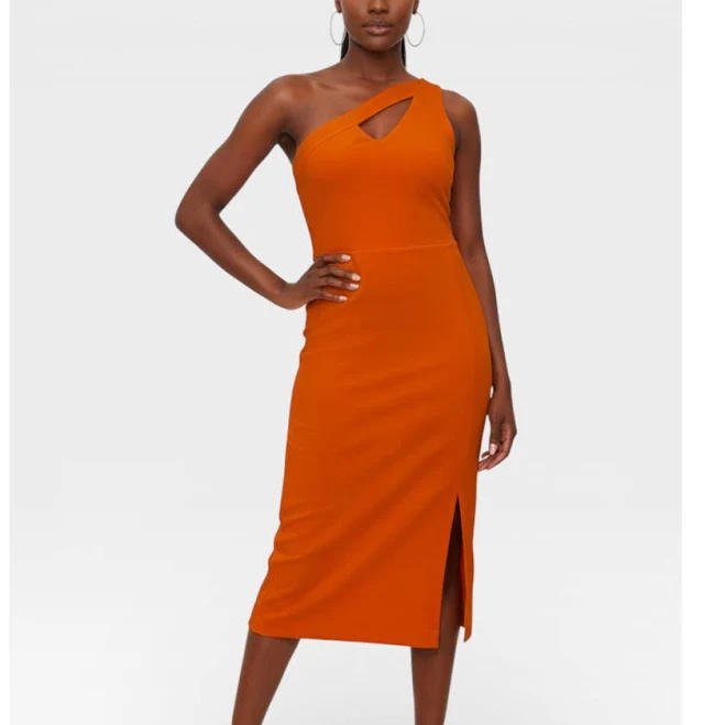 RACHEL Roy Women's Lara One-Shoulder Midi Dress