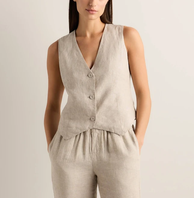 Quince Women's European Linen Vest