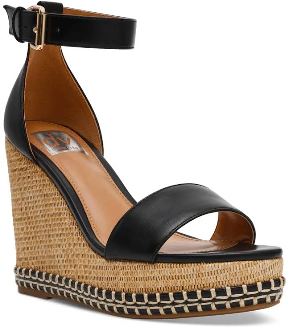 DV Dolce Vita Women's Tammara Ankle-Strap Platform Wedge Sandals
