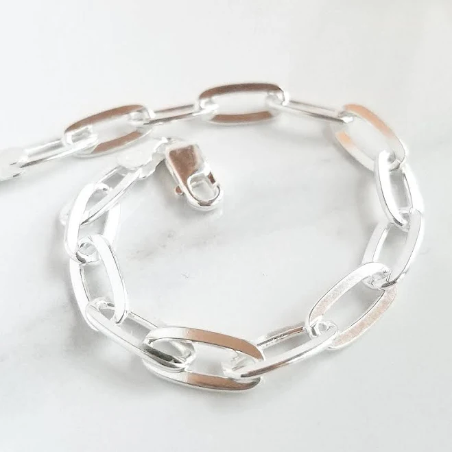 Sterling Silver Chunky Chain Link Bracelet