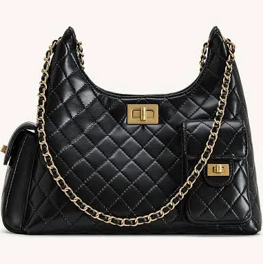 Vivian Quilted Chain Shoulder Bag