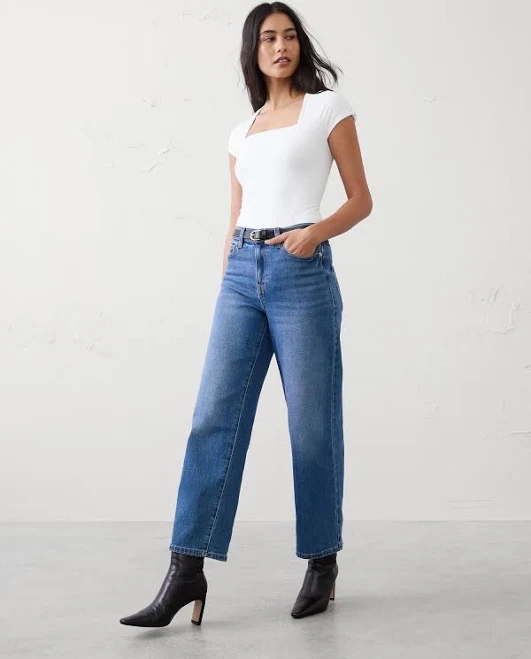 Women's Soft Stretch Square-Neck Bodysuit