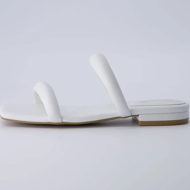 Cushionaire Women's Dazzle Two Band Slide Sandal