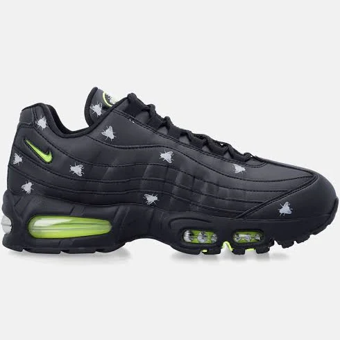 Nike Air Max 95 black with neon yellow accents