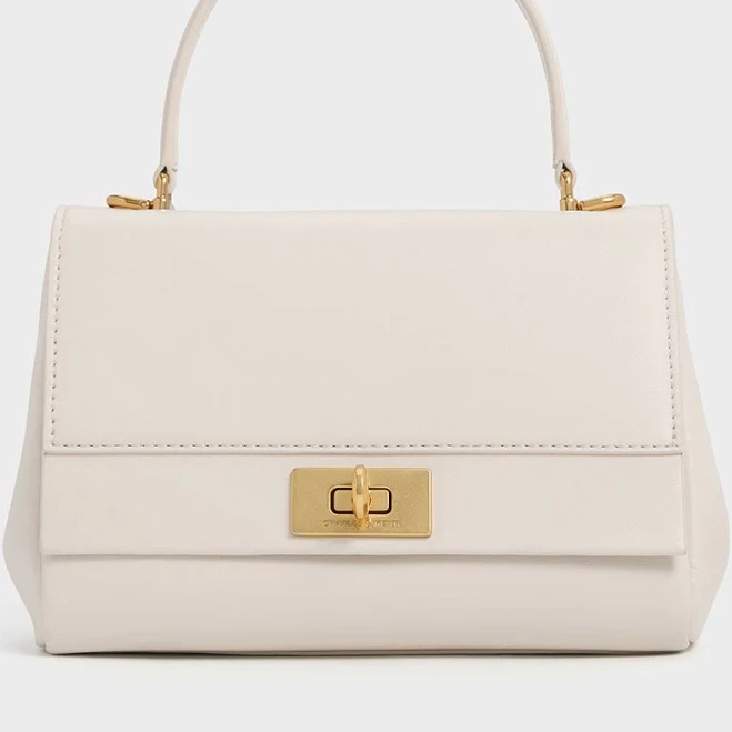 Lennie Chain-Strap Top Handle Bag