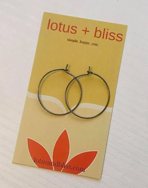 Simple Hoop Earrings, Small 1 Inch Hoops, Simple and Modern Minimalist Jewelry