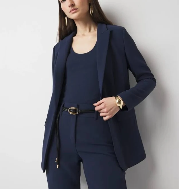 White House Black Market Women's Open Front Blazer