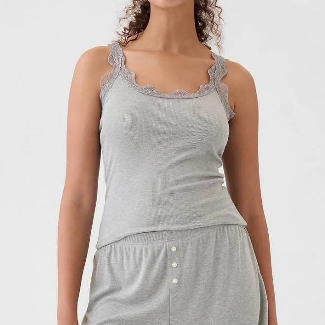 Gap Women's Mini Rib Relaxed Pj Shorts