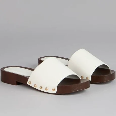 Windsor Easy Does It Wood Sole Slide Sandals