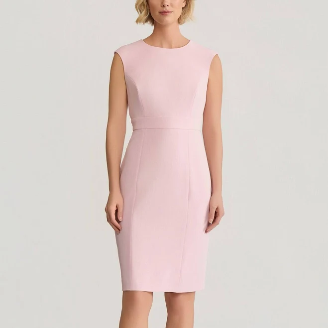 Kasper Women's Stretch Crepe Cap Sleeve Sheath Dress