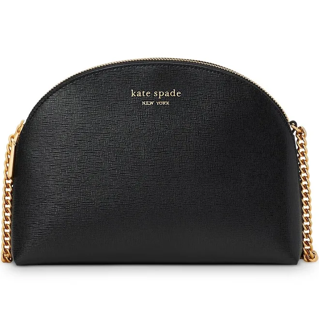 Kate Spade New York Morgan Saffiano Leather Double Zip Dome Crossbody