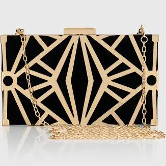 BABEYOND Women's Geometric Art Deco Evening Clutch Purse