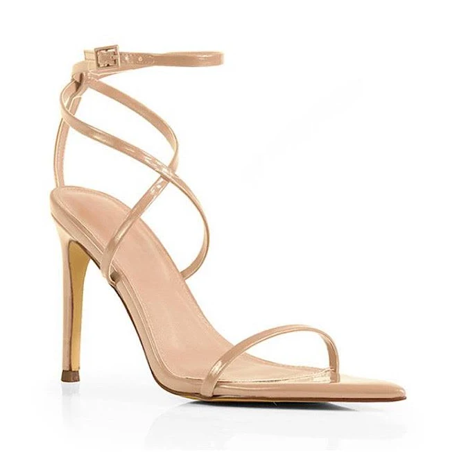 Stiletto Patent Strappy Heels