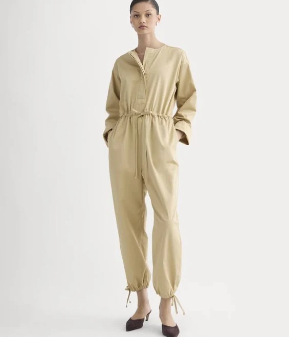 Everlane Cotton Utility Jumpsuit with Drawstring