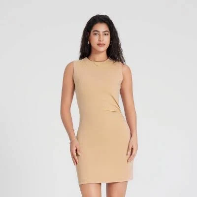 A New Day Women's Draped Mini Sheath Dress