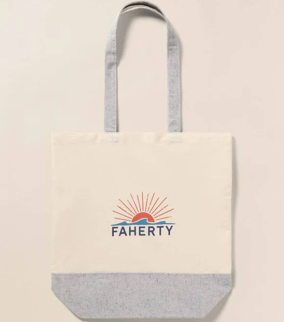 Faherty Brand Women's Canvas Logo Tote