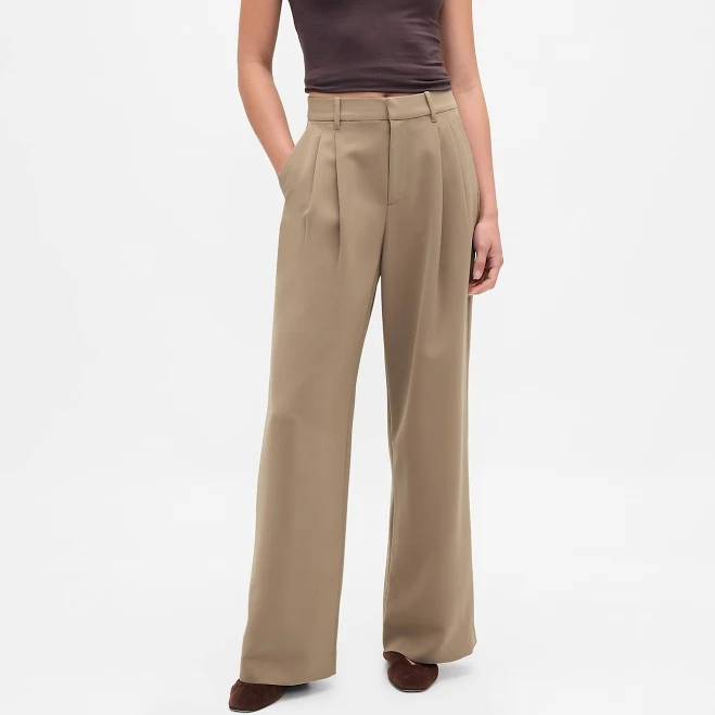 Gap Women's 365 High Rise Pleated Trousers