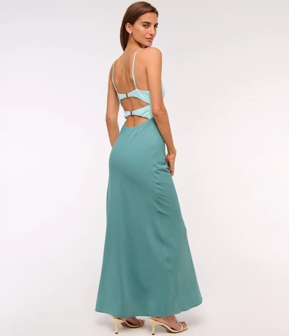 Abercrombie & Fitch Women's Julia Slip Cutout Maxi Dress