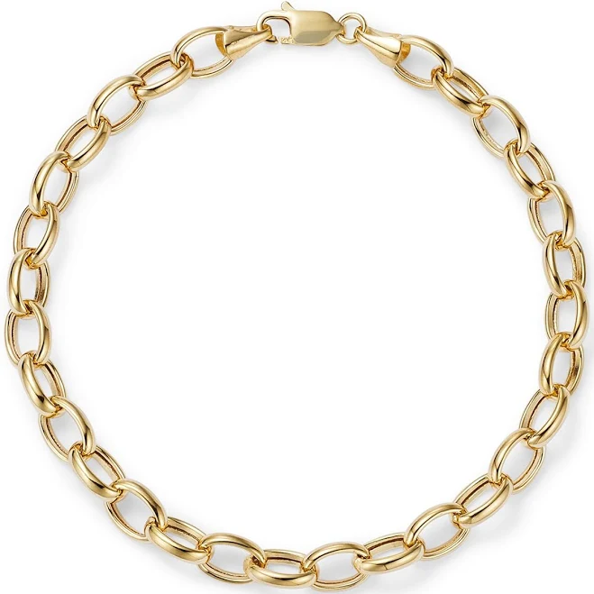 Bloomingdale's 14K Yellow Gold Medium Link Chain Bracelet