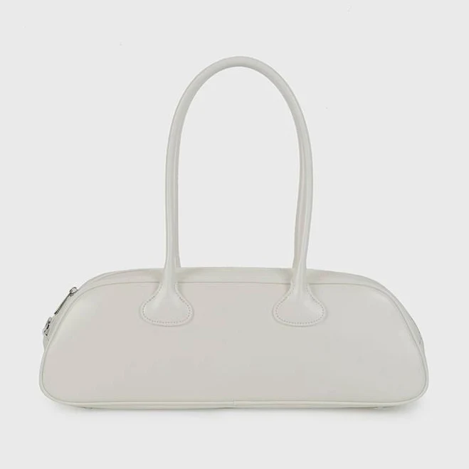 Minimalist Genuine Leather Baguette Bag