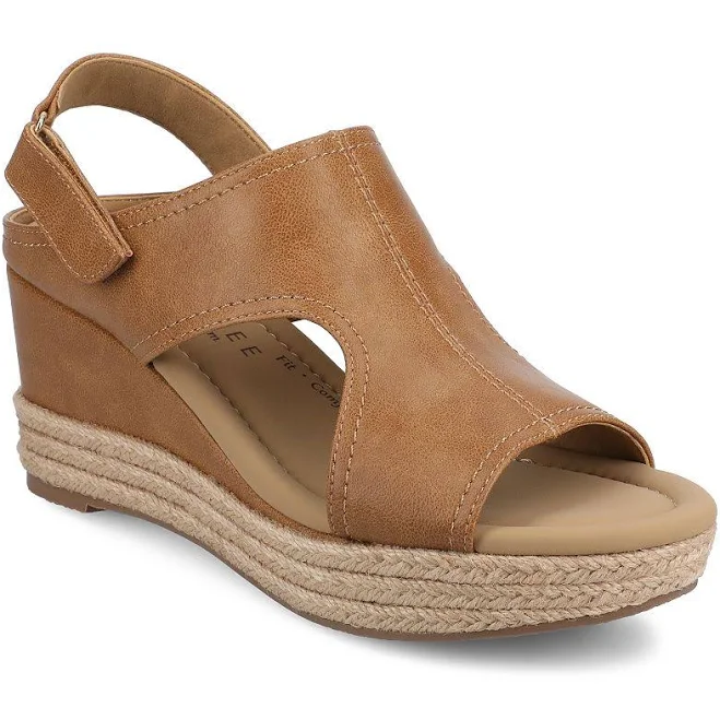 Journee Women's Rayleigh Espadrille Wedge Sandals