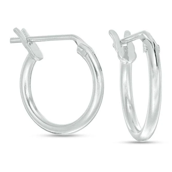Sterling Silver Polished Hoops