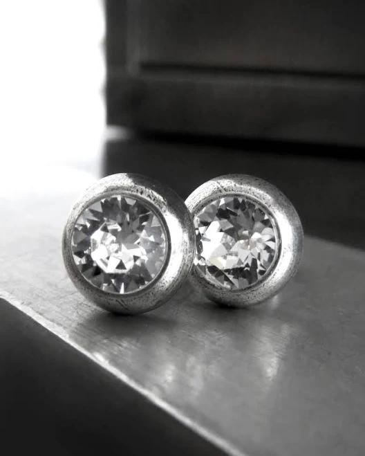 Minimalist Crystal Rhinestone Stud Earrings