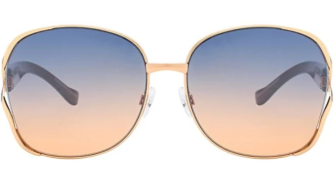 Coco Women's Oversized Peek-A- Boo Sunglasses
