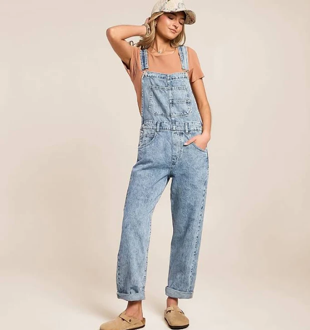 Free People Women's Ziggy Denim Overalls