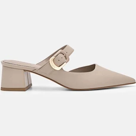 Bridget Leather Heel Mules