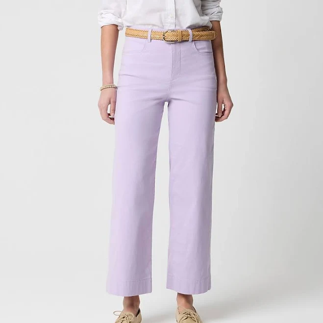 Women's Ella High-Rise Wide-Leg Cropped Pant J.Crew Factory