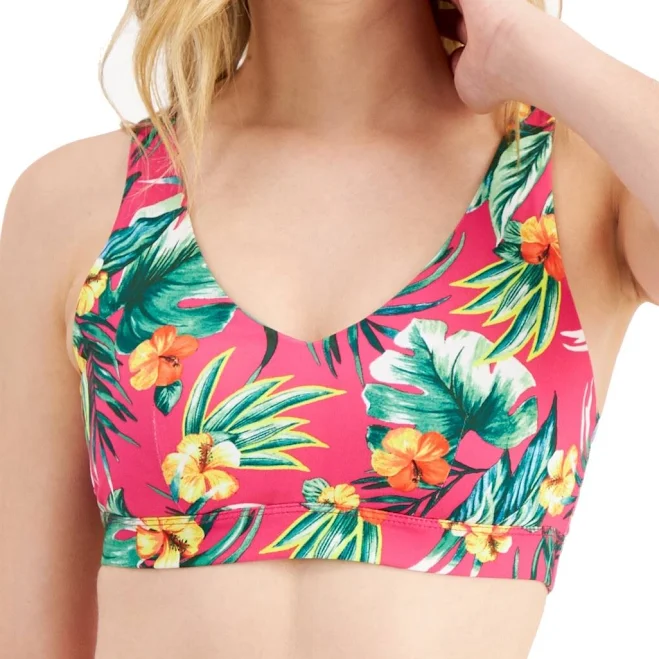 Id Ideology Women's Tropical Print Low Impact Sports Bra