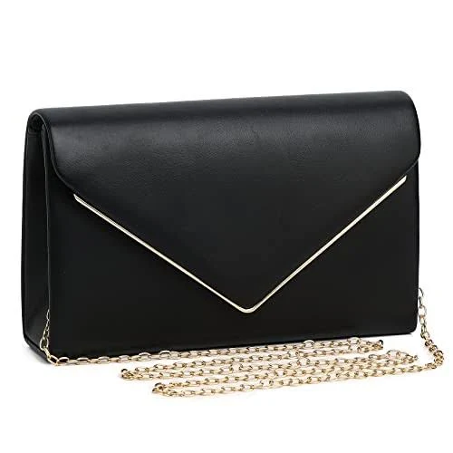 SwankySwans Erica Envelope Vegan Leather Clutch Bag