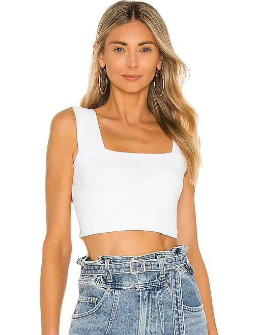 Susana Monaco Wide Strap Crop Women Top